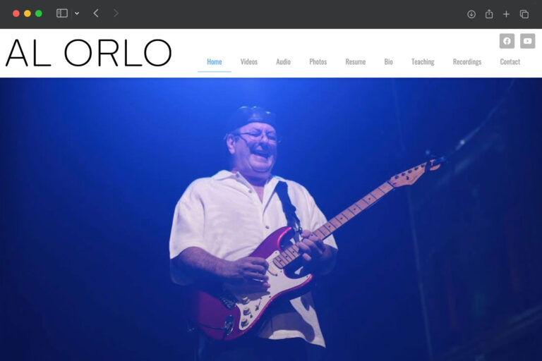 Al Orlo homepage screenshot