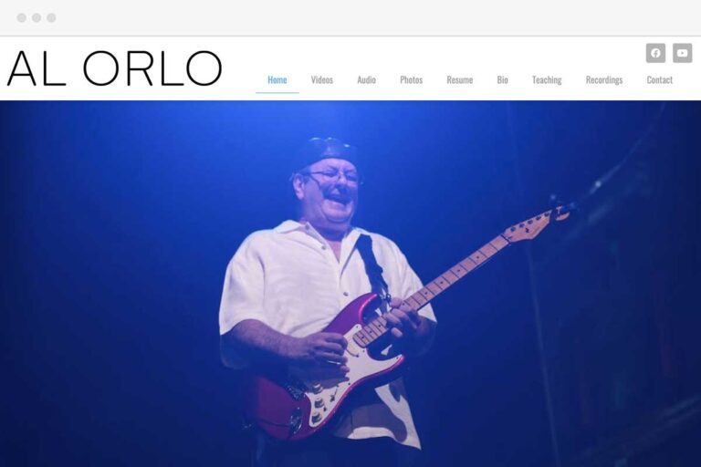 Al Orlo homepage screenshot