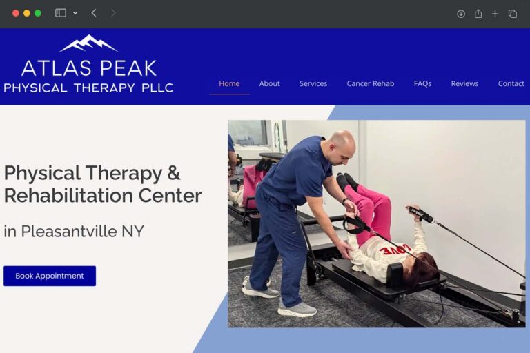 Atlas Peak homepage screenshot