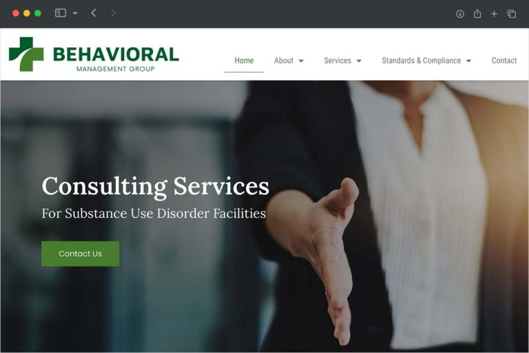 Behavioral Management Group homepage screenshot