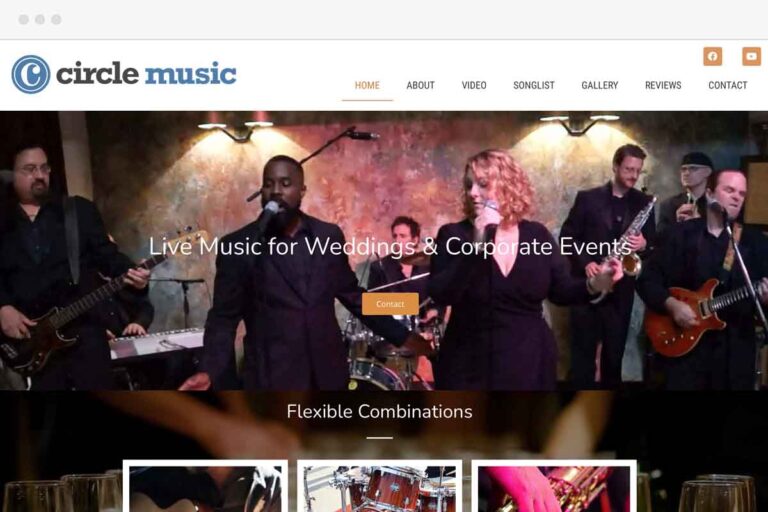 Circle Music homepage screenshot