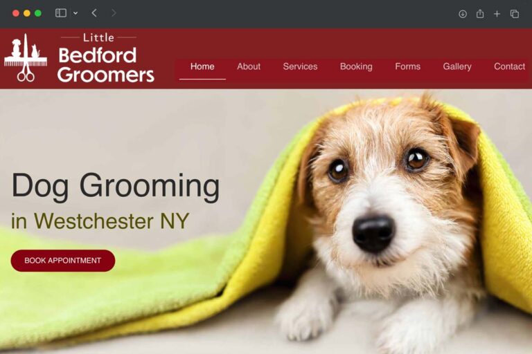 Little Bedford Groomers homepage screenshot