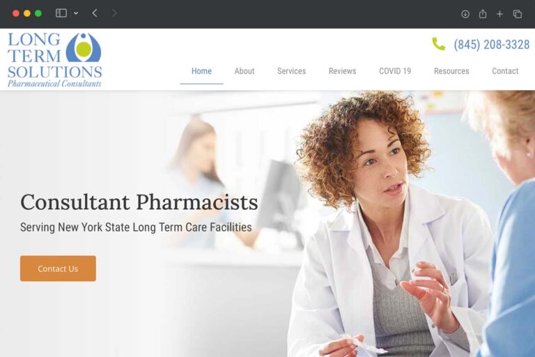 Long Term Solutions homepage screenshot