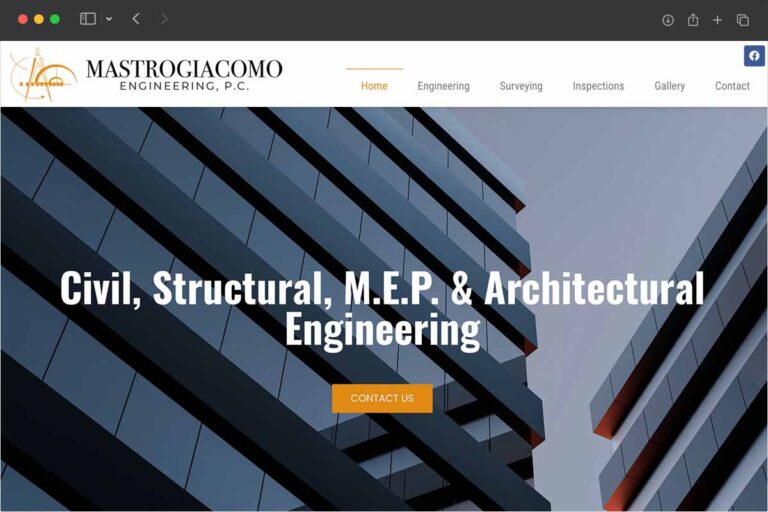 Mastrogiacomo Engineering homepage screenshot