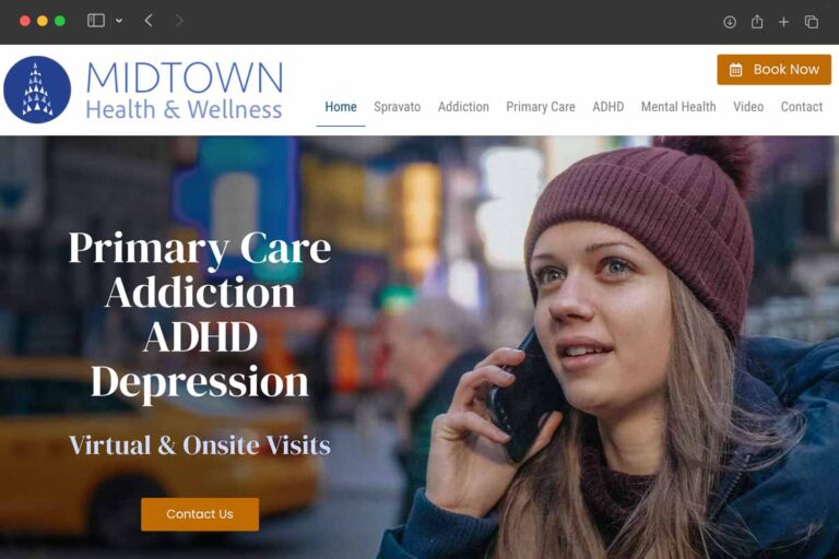 Midtown Health homepage screenshot