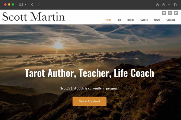 Scott Martin homepage screenshot