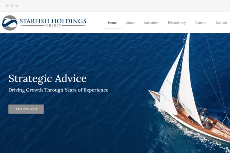 Starfish Holdings Group homepage screenshot
