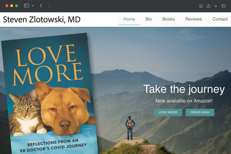 Steven Zlotowski homepage screenshot